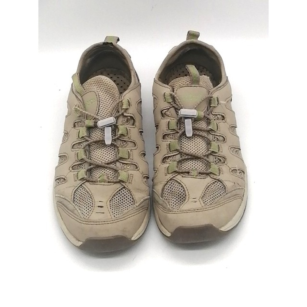 G.H. Bass Sneakers Womens Samson Gray 8.5 Leather Walking Shoes Bungee Laces